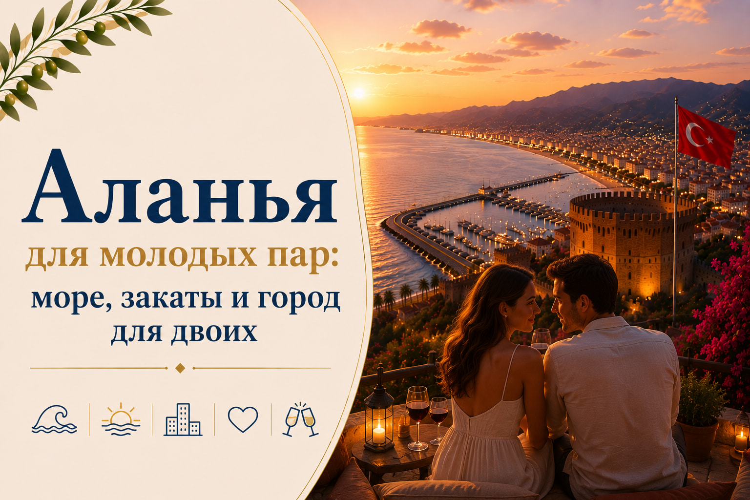 Аланья для молодых пар: море, закаты и город для двоих