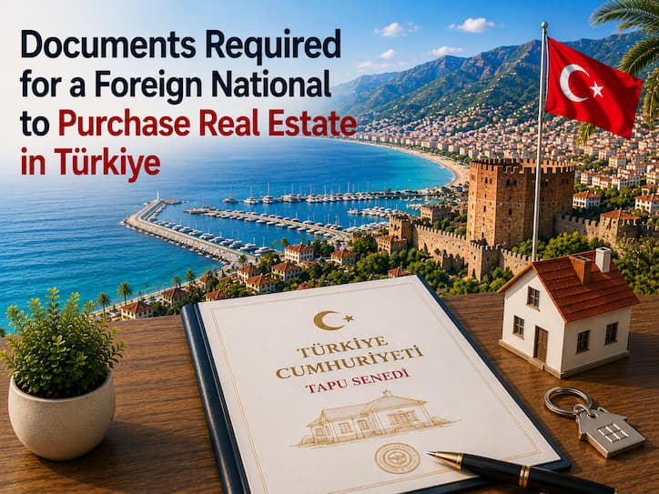 Documents Required for a Foreign National to Purchase Real Estate in Türkiye