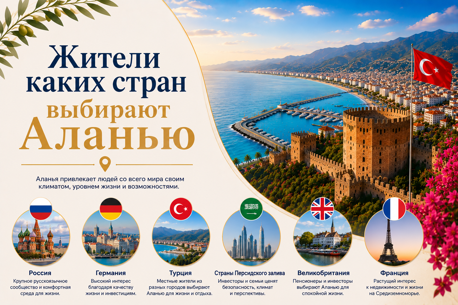 Жители каких стран выбирают Аланью
