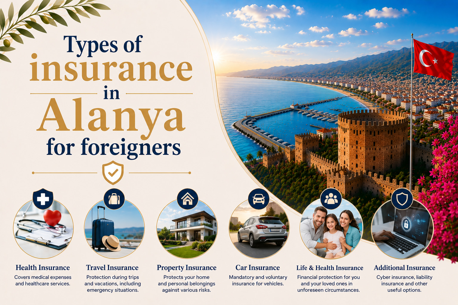 Types of Insurance in Alanya for Foreign Nationals