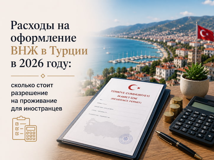 Расходы на оформление ВНЖ в Турции в 2026 году: сколько стоит разрешение на проживание для иностранцев